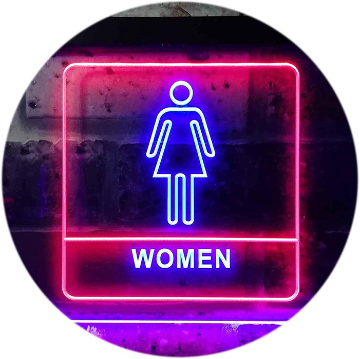 Women Bathroom Restroom LED Light Sign - Way Up Gifts
