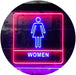 Women Bathroom Restroom LED Light Sign - Way Up Gifts