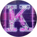 Family Name Letter K Monogram Initial LED Light Sign - Way Up Gifts