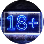 Adults Only 18+ LED Light Sign - LED Gift Works