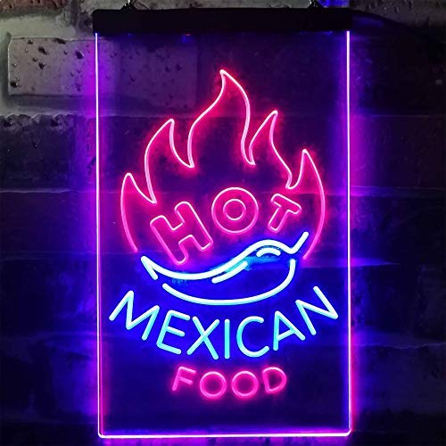 Hot Mexican Food LED Light Sign - Way Up Gifts