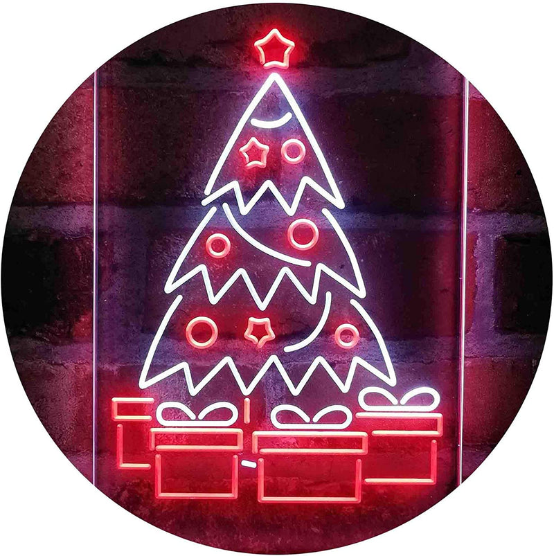 Christmas Tree Present Gifts LED Light Sign - LED Gift Works