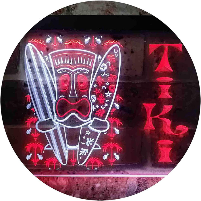 Surf Mask Man Tiki Bar LED Light Sign - Way Up Gifts
