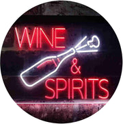 Wine and Spirits LED Light Sign - LED Gift Works