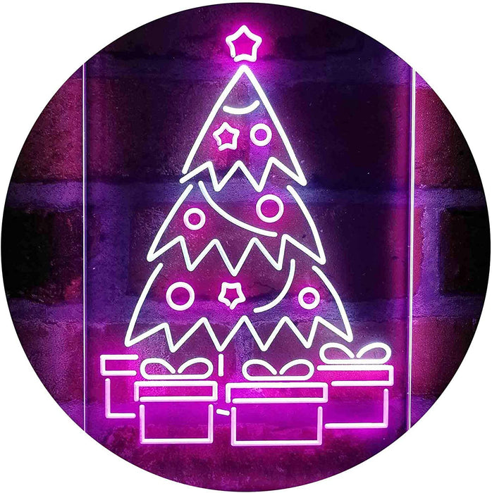 Christmas Tree Present Gifts LED Light Sign - Way Up Gifts