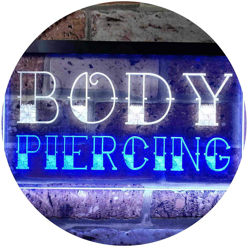 Body Piercing LED Light Sign - LED Gift Works