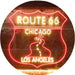 Chicago to Los Angeles Route 66 LED Light Sign - Way Up Gifts