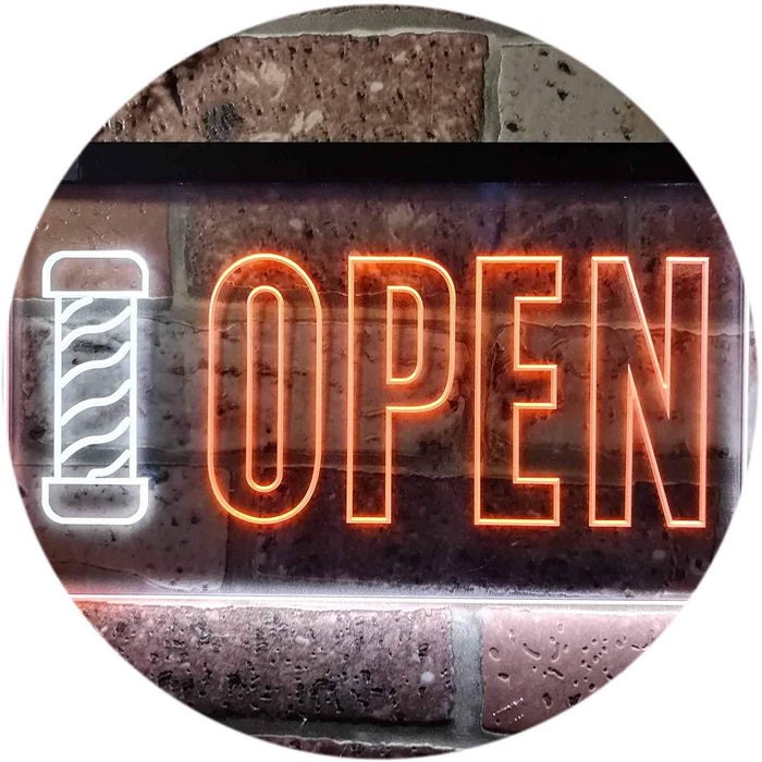 Barber Shop Pole Open LED Light Sign - Way Up Gifts