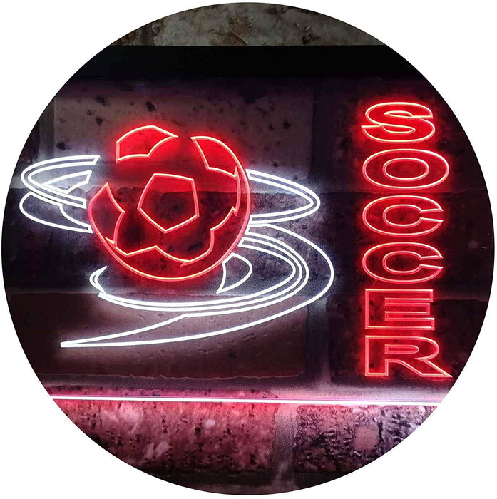 Kids Room Decor Soccer LED Light Sign - Way Up Gifts
