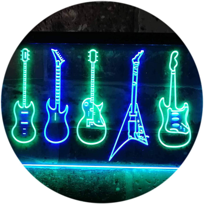 Music Guitar Set LED Light Sign - Way Up Gifts