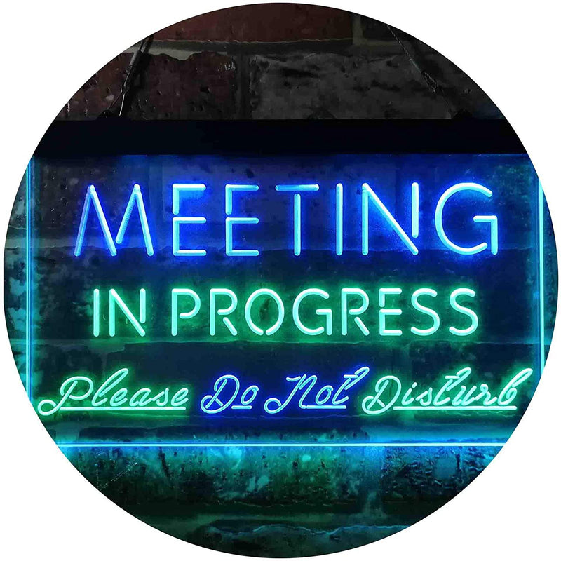 Meeting in Progress Do Not Disturb LED Light Sign - LED Gift Works