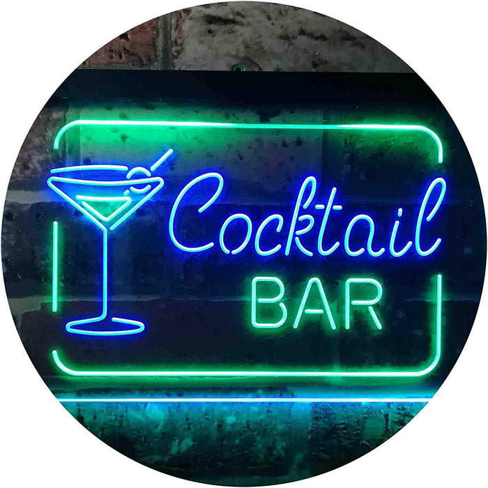 Cocktail Bar LED Light Sign - Way Up Gifts