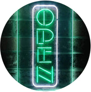 Vertical Open Sign LED Light Sign - LED Gift Works