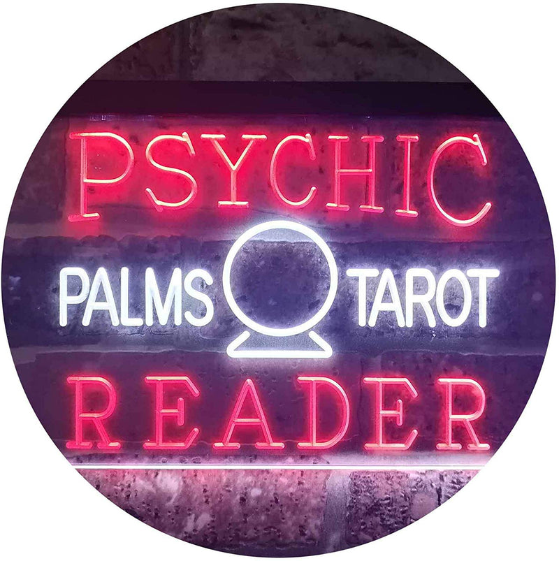 Psychic Palms Tarot Reader LED Light Sign - LED Gift Works