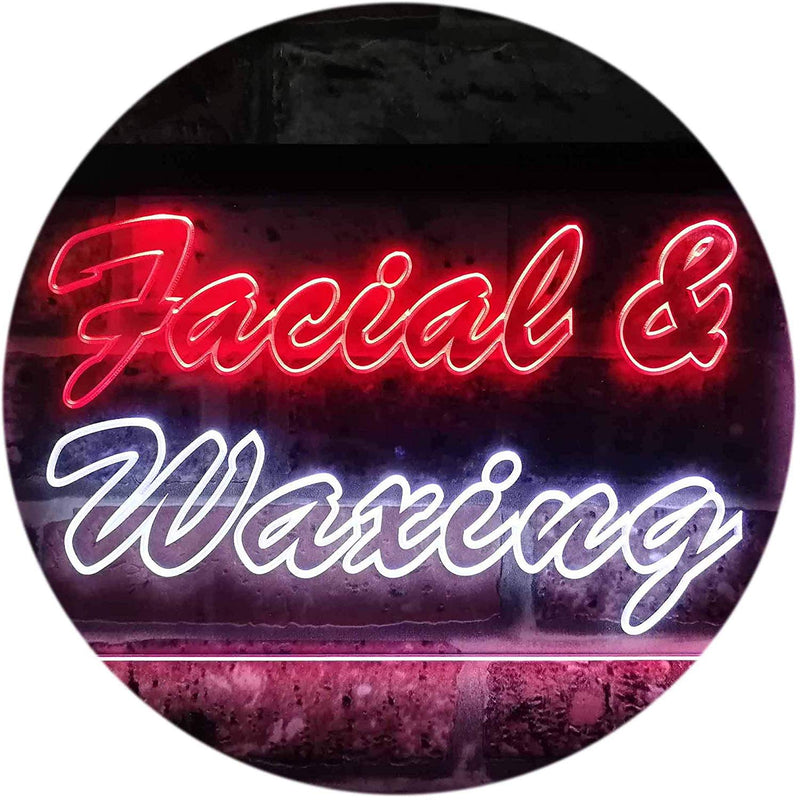 Facial Waxing LED Light Sign - LED Gift Works