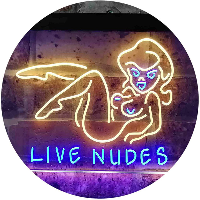 Live Nudes Sexy Lady LED Light Sign - Way Up Gifts