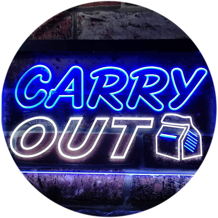 Food to Go Carry Out LED Light Sign - Way Up Gifts
