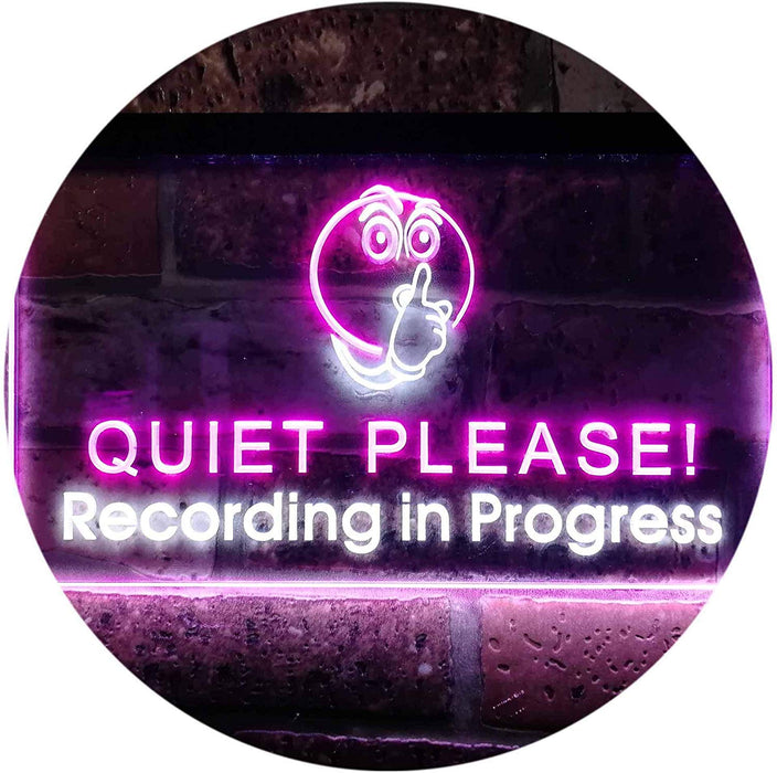 On Air Quiet Please Recording in Progress LED Light Sign - Way Up Gifts