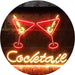 Cocktail Glasses Bar LED Light Sign - Way Up Gifts