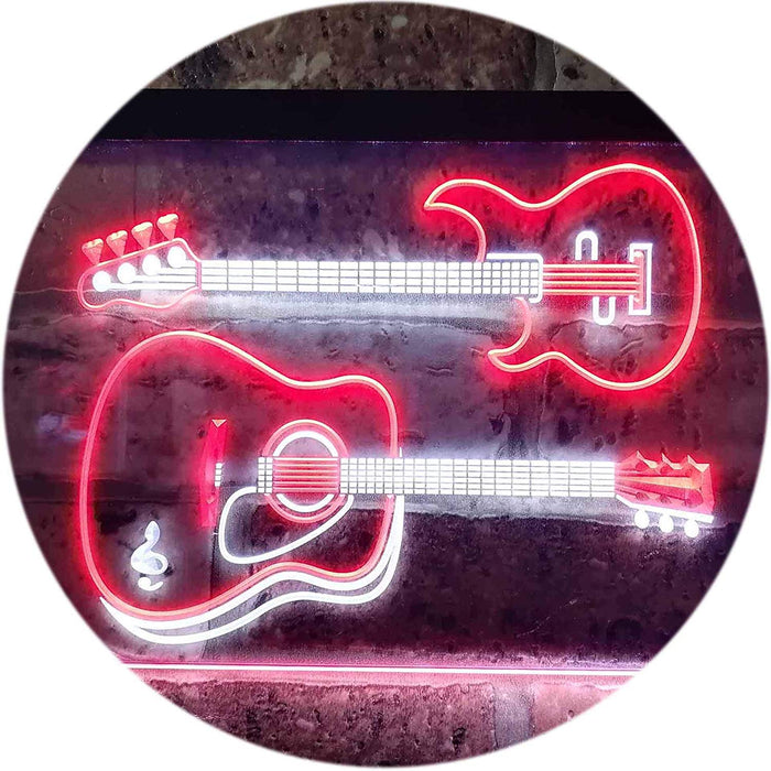 Guitars Music Instruments LED Light Sign - Way Up Gifts