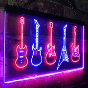 Music Guitar Set LED Light Sign - LED Gift Works