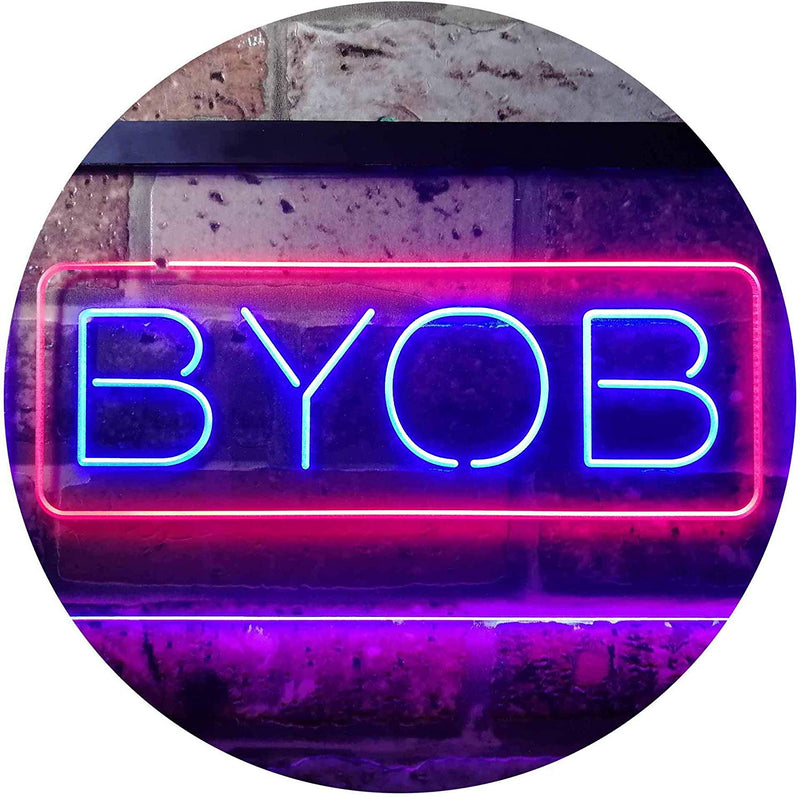Bring Your Own Beer BYOB LED Light Sign - LED Gift Works