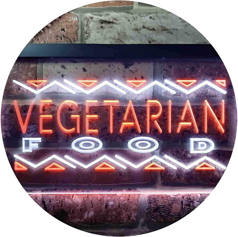 Vegetarian Food LED Light Sign - LED Gift Works