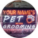 Personalized Paw Print Pet Grooming LED Light Sign - Way Up Gifts