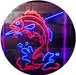 Fish on Hook Fishing Bait Store Cabin Decor LED Light Sign - Way Up Gifts