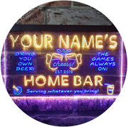 Personalized Beer Cheers Home Bar LED Light Sign - LED Gift Works