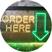 Arrow Order Here LED Light Sign - LED Gift Works