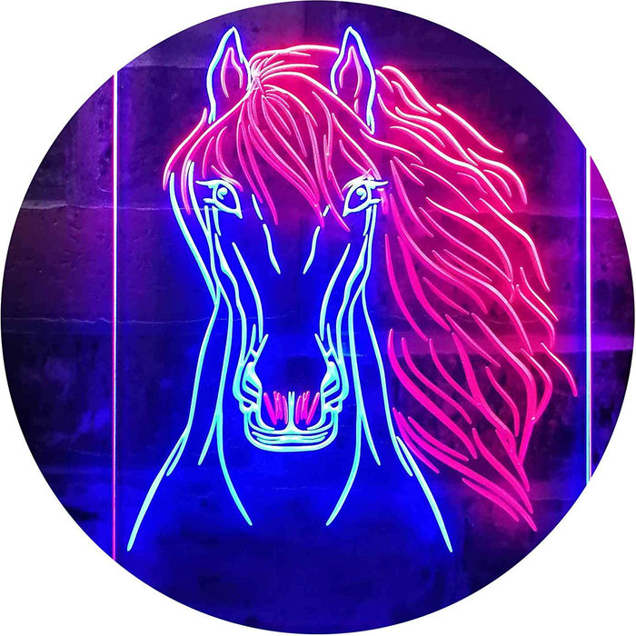 Horse Head LED Light Sign - Way Up Gifts