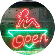 Sexy Girl Open LED Light Sign - LED Gift Works