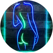 Lady Back Sexy Girls Man Cave LED Light Sign - LED Gift Works