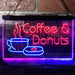 Coffee Donuts LED Light Sign - Way Up Gifts