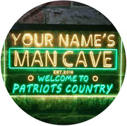 Personalized Patriots Country Man Cave LED Light Sign - LED Gift Works