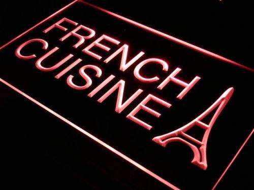 Eiffel Tower French Cuisine LED Light Sign - LED Gift Works