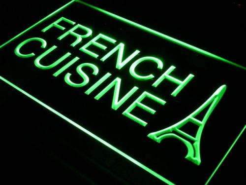 Eiffel Tower French Cuisine LED Light Sign - LED Gift Works