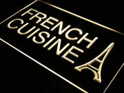 Eiffel Tower French Cuisine LED Light Sign - LED Gift Works