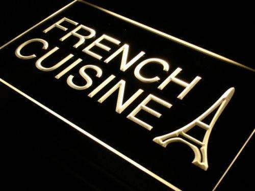 Eiffel Tower French Cuisine LED Light Sign - LED Gift Works