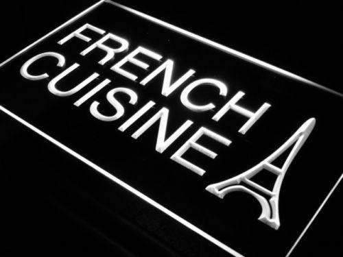 Eiffel Tower French Cuisine LED Light Sign - LED Gift Works