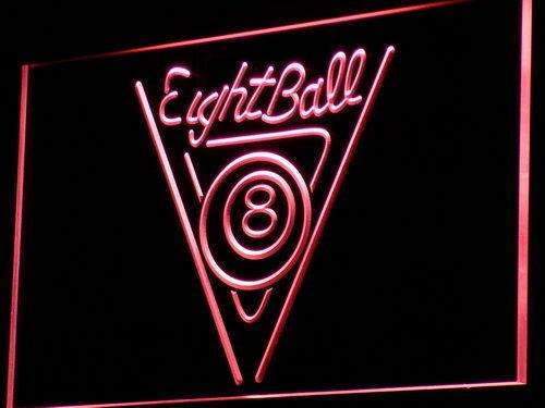 Eight Ball Billiards LED Light Sign - LED Gift Works