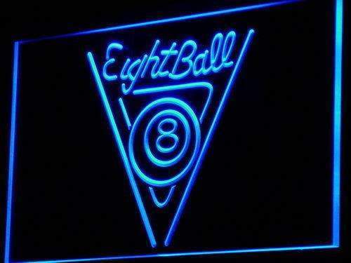 Eight Ball Billiards LED Light Sign - LED Gift Works