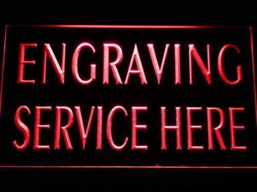 Engraving Service Here LED Light Sign - LED Gift Works