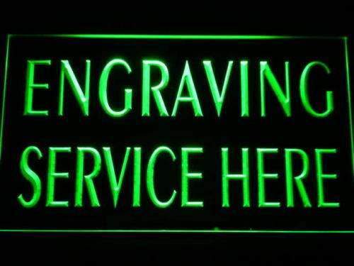 Engraving Service Here LED Light Sign - LED Gift Works