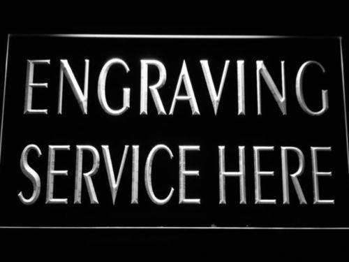 Engraving Service Here LED Light Sign - LED Gift Works