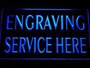 Engraving Service Here LED Light Sign - LED Gift Works