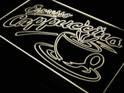 Espresso Cappuccino LED Light Sign - LED Gift Works