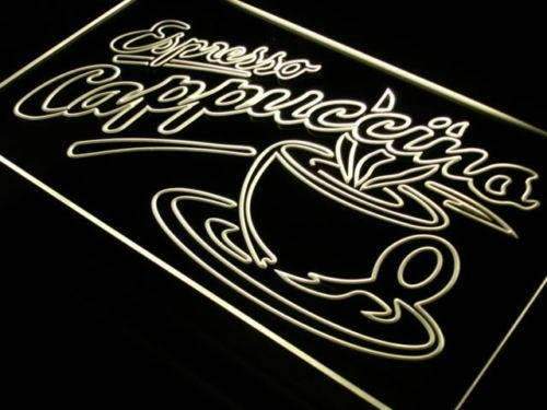 Espresso Cappuccino LED Light Sign - LED Gift Works