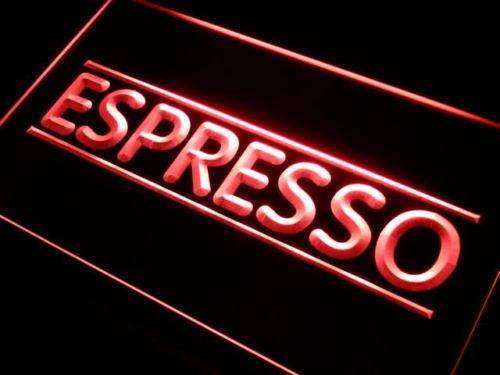 Espresso LED Light Sign - LED Gift Works
